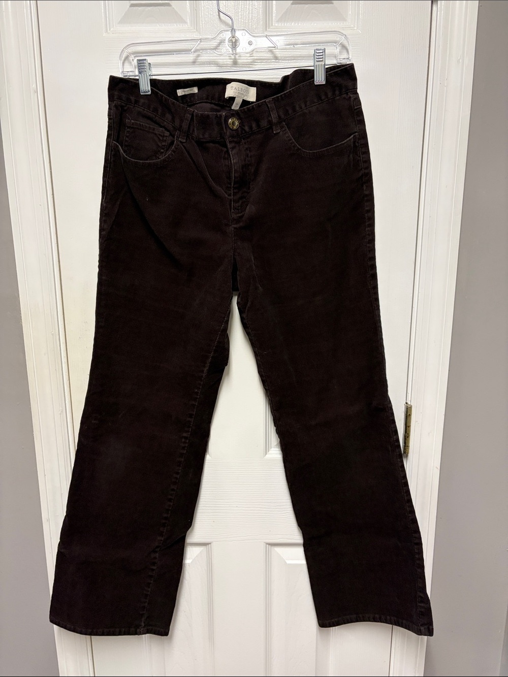 Talbots Petite Chocolate Brown Corduroy Pants